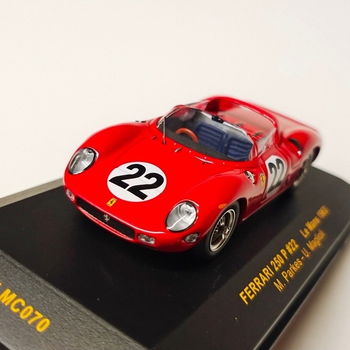 Ixo รุ่น 1: 43 Scale FERRARI No. 22 LE Man Racing, FERRARI 250 P #22 LE MANS 1963 LMC070.#1/43 โมเดล