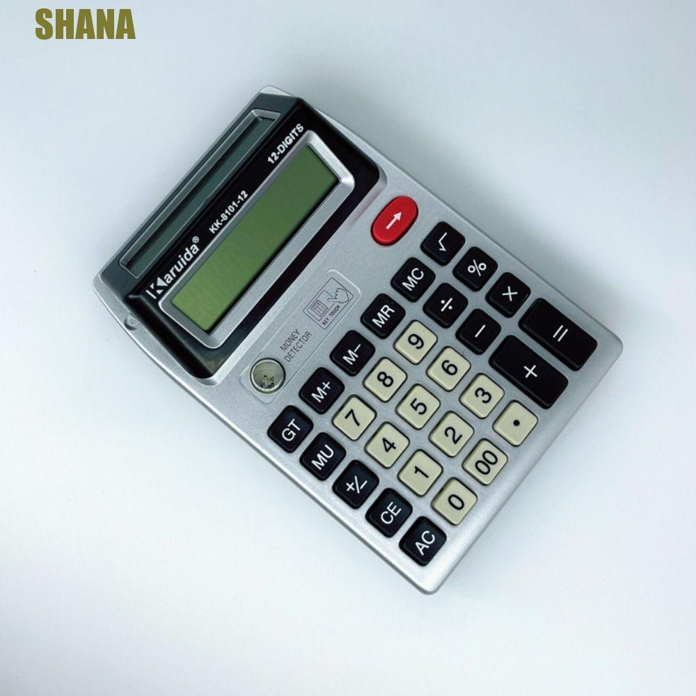 SHANA เครื่องคิดเลข 12 หลัก, เครื่องคิดเลขบัญชีการเงินมัลติฟังก์ชั่นหน้าจอคู่, เครื่องเขียนคํานวณที่มีประสิทธิภาพที่ใช้งานได้จริงใช้งานง่ายเครื่องคิดเลขกลนักเรียนใช้