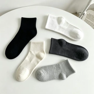 HOME818 ถุงเท้านักเรียน ถุงเท้าทำงาน (1แพ็ค/10คู่)ผ้านุ่มใส่สบาย-ขนาด Freesize