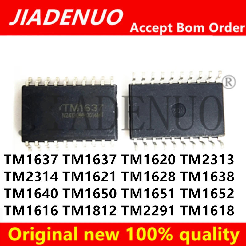 5PCS TM1637 TM1620 TM2313 TM2314 TM1621 TM1628 TM1638 TM1640 TM1650 TM1651 TM1652 TM16161616 TM1812 