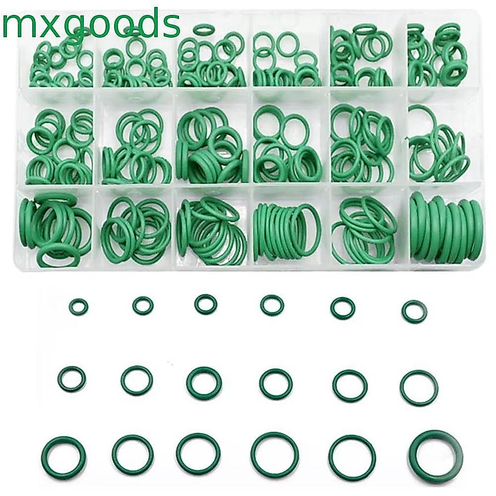MXGOODS 270 ชิ้น O-Ring Seals Assortment Kit, ทนทานสวมใส่ยาง O-Ring ปะเก็น, 18 ขนาดพร้อมกล่องเก็บทนความร้อนเครื่องปรับอากาศคอมเพรสเซอร์ซีล