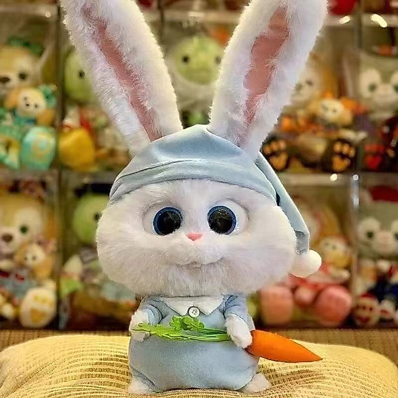COD 35cm 50cm ตุ๊กตากระต่าย ตุ๊กตากระต่ายสโนว์บอ ตกแต่งแครอท นุ่มและน่ารัก ของขวัญวันเกิดสำหรับสาว ๆ