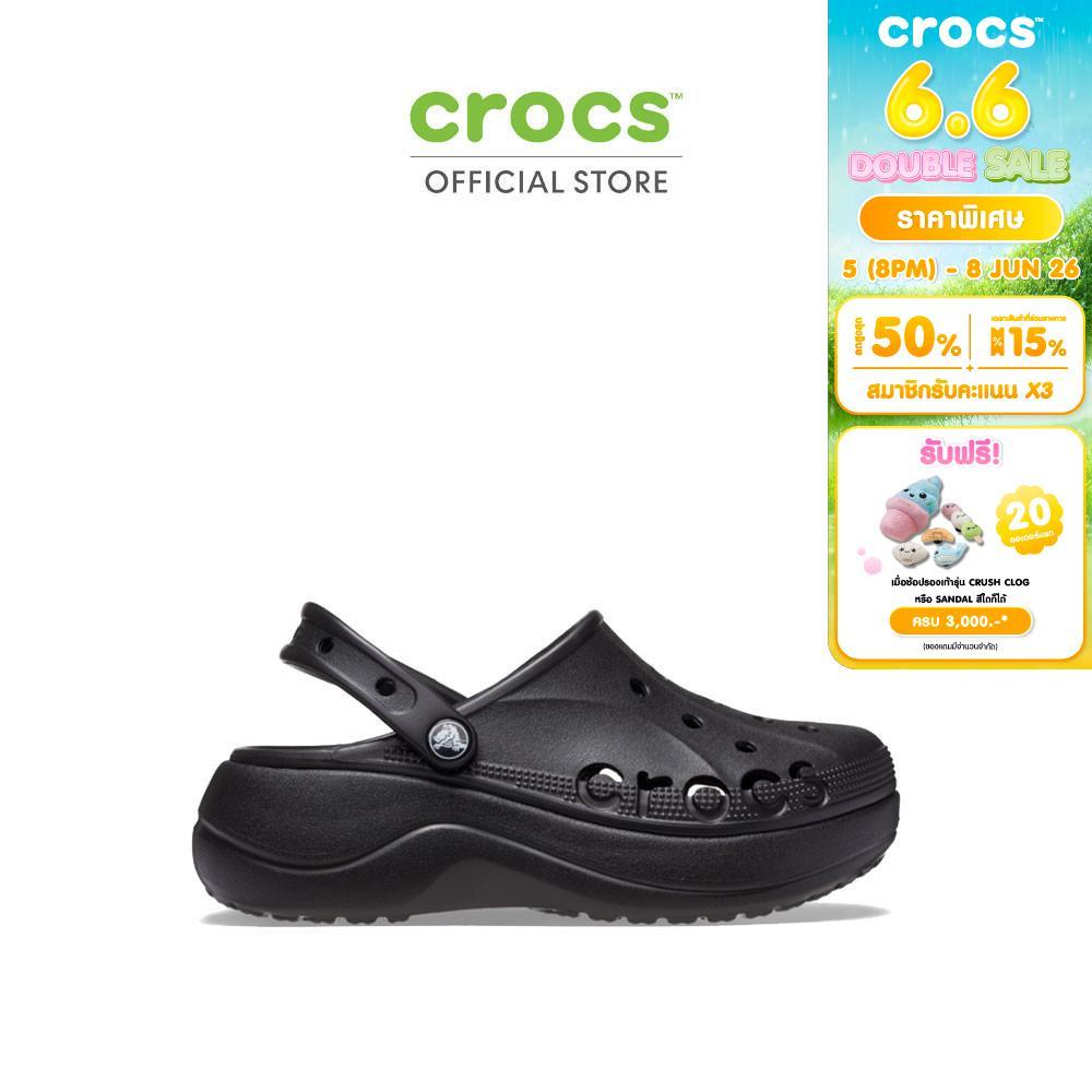 CROCS รองเท้าลำลองผู้หญิง BAYA PLATFORM CLOG  รุ่น 208186001 - BLACK