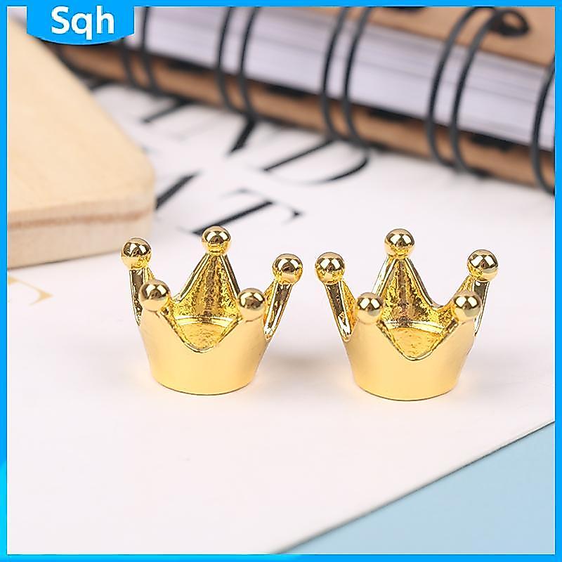 Bri 5 ชิ้น Mini Metal Crown Princess Headwear ตุ๊กตาอุปกรณ์เสริมของเล่น ywr
