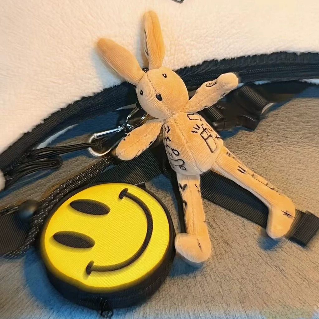 Street Wear GAGAFAMILY Smiley Face Key Storage Bag Pendant Thai Coin Purse Mini Headphone Halter Bag