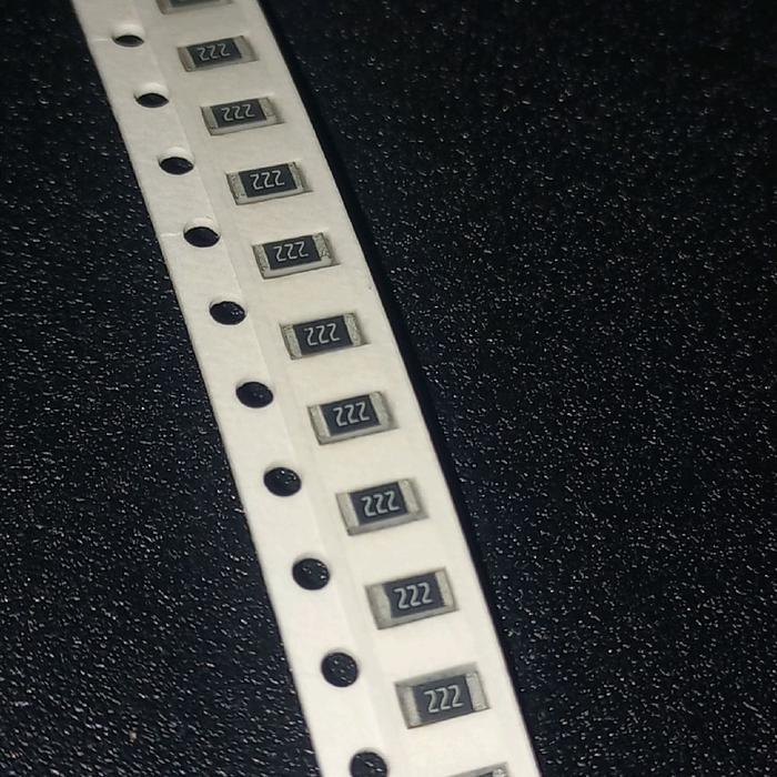 SMD 1206 2k2 1/4w Resistor original yageo taiwan รหัส 2201 / 222 2.2k 2.2 k r โอห์ม 2.2k กิโล 1/4 วั
