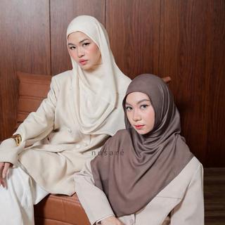 Nusare Alir Ringkas - Mini Pashmina Modal Viscose Shawl Cewe Petite (150x60cm) anti bulky || Pashimini Modal Viscose Premium Tebal Wangi