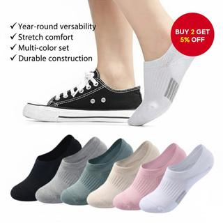 6 Pairs Women's No-Show Ankle Socks Moisture-Wicking Soft Breathable Summer Gym & Daily Wear
