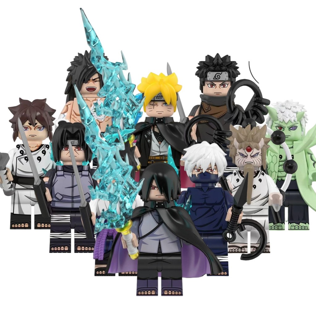 Naruto Action Figure Uzumaki Boruto Uchiha Sasuke Uchiha Itachi Hatake Kakashi Uchiha Obito ของเล่นค