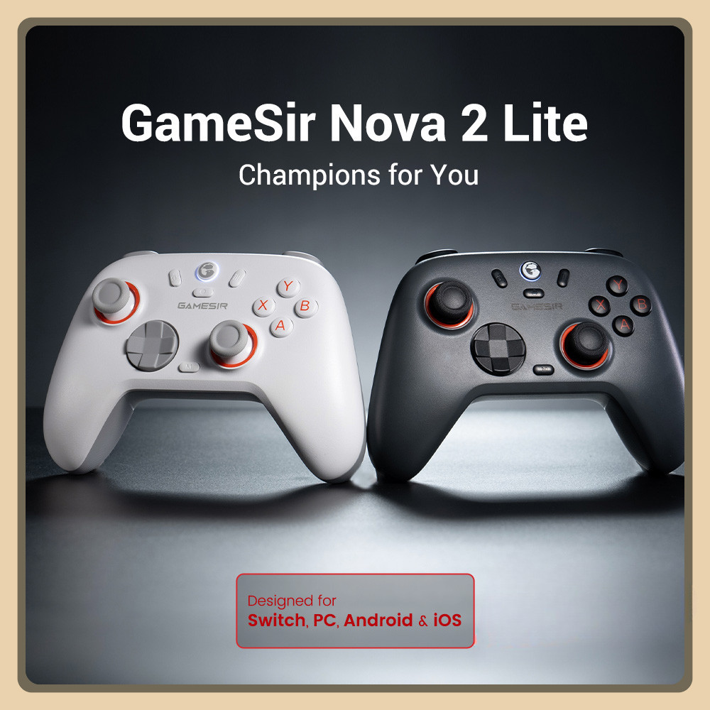 GameSir-Nova 2 Lite คอนโทรลเลอร์เกมไร้สาย​​ ​​รองรับหลายแพลตฟอร์ม (Switch, PC, Android และ iOS)​