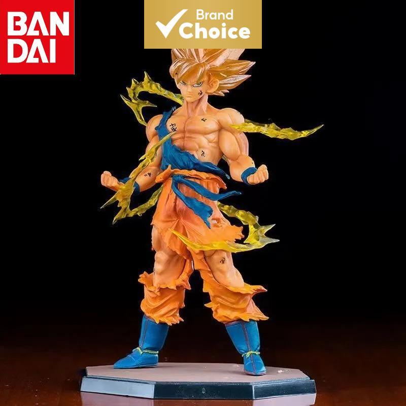 Bandai โมเดลฟิกเกอร์อนิเมะ Dragon Ball Z ซูเปอร์ไซย่า悟空 ขนาด 17 ซม. ทําจาก PVC สําหรับสะสม ตั้งโชว์ ของขวัญสําหรับเด็ก