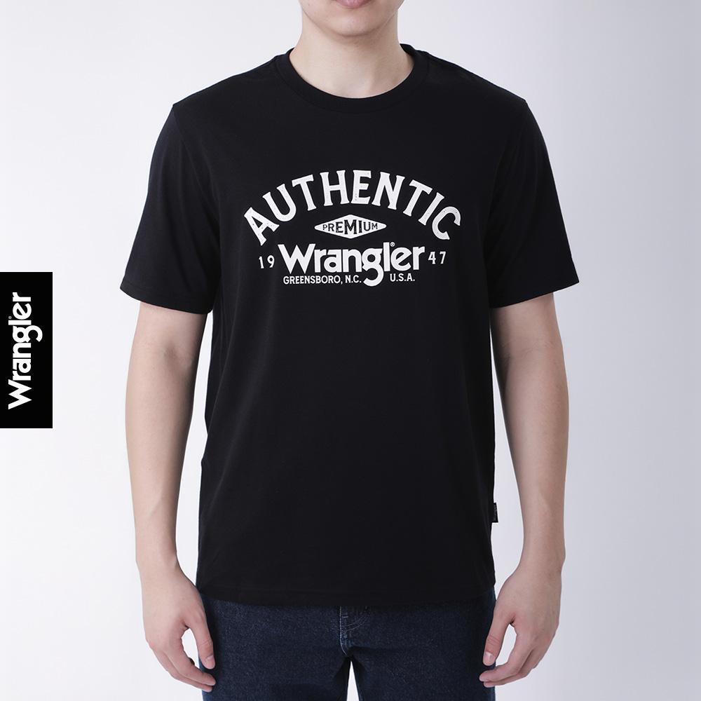 WRANGLER เสื้อยืดแขนสั้นผู้ชาย รุ่น WR F425MTSSF78 สีดำ