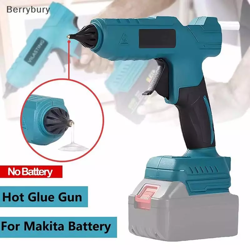 Berrybury Electric Hot Melt กาวไร้สายคว้า 11 มม.กาว Sti Hot Melt เชื่อม (ไม่มีแบตเตอรี่) Fit 18V แบตเตอรี่ใหม่