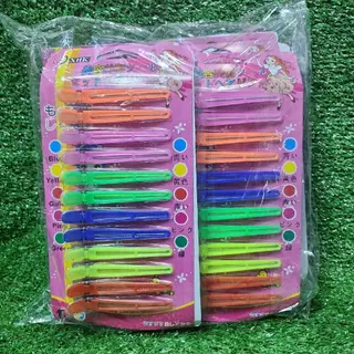 กิ๊บหนีบผม​ ปากเป็ด​ (ยกโหล)12แพค แผงสีชมพู
