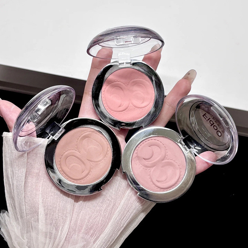Fidoo Fidoo Fidoo Monochrome Blush Cream Stamp Blush Mud High Gloss สีขยาย Blush สีม่วง Matte หด Apr