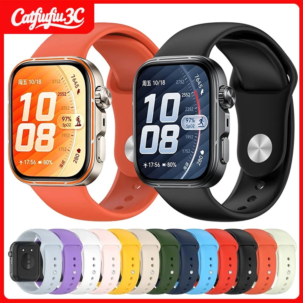สายรัดสําหรับ Huawei Watch Fit 5/Fit 5 Pro สร้อยข้อมือซิลิโคนสายรัดข้อมือสําหรับ Huawei Watch Fit 4 Pro สายคล้อง