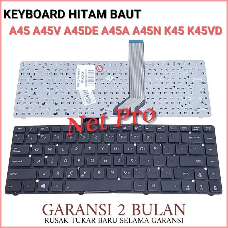 Asus A45V A45VD A45VJ A45VM A45 A45A A45DE A45DR A45N Series คีย์บอร์ด -NPRO