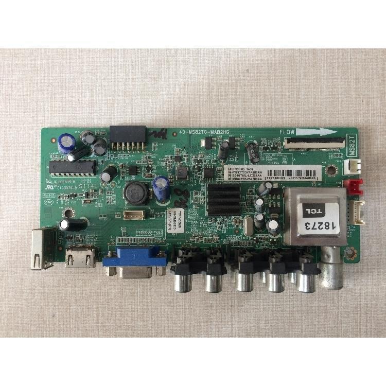 บอร์ดเมนบอร์ดทีวี TCL รุ่น L40F3309B หมายเลขบอร์ด 40-MS82T0-MAB2HG หน้าจอ LVF399NDDL อะไหล่ทีวีจอแอล