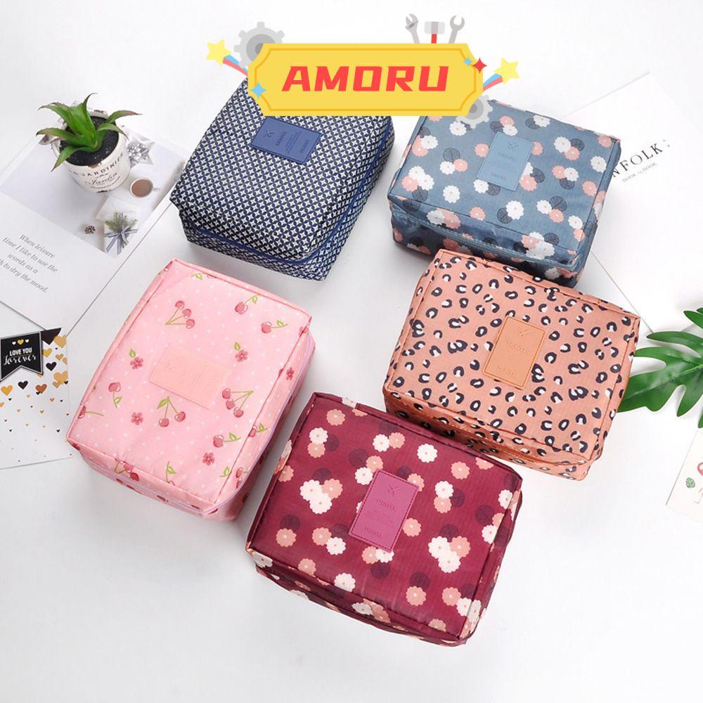 AMOR12U7 Wash Bag Cosmetic Organizer กระเป๋าถือกระเป๋าแต่งหน้า