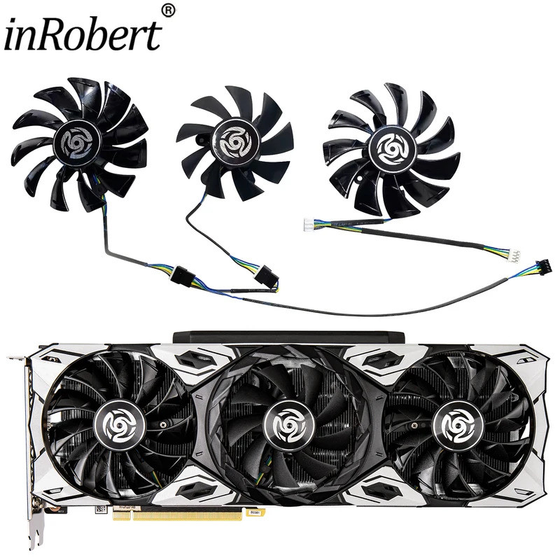 IFor ZOTAC RTX 3060 3070Ti 3080Ti 3090 GA92S2U GA82S2U 87 มม.75 มม.กราฟิกการ์ดเปลี่ยนพัดลม *