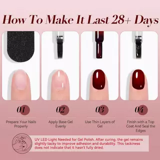 【Local】BORN PRETTY 15ml Scarlet ความร้อน Jelly Gel ยาทาเล็บสีแดงกึ่งโปร่งใส อุปกรณ์ Soak off UV LED เคลือบเงา