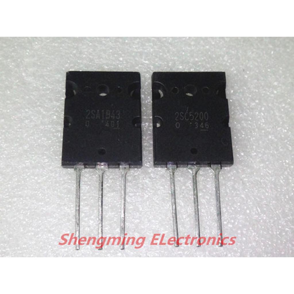 1 คู่ 2SA1943 A1943 + 2SC5200 C5200 ทรานซิสเตอร์เดิม 2 ชิ้น