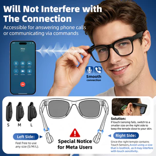 Guugei 6 ชิ้นซิลิโคน Anti-Slip ที่เกี่ยวหูแว่นตาสําหรับ RayBan Meta Wayfarer/Skyler/Headliner