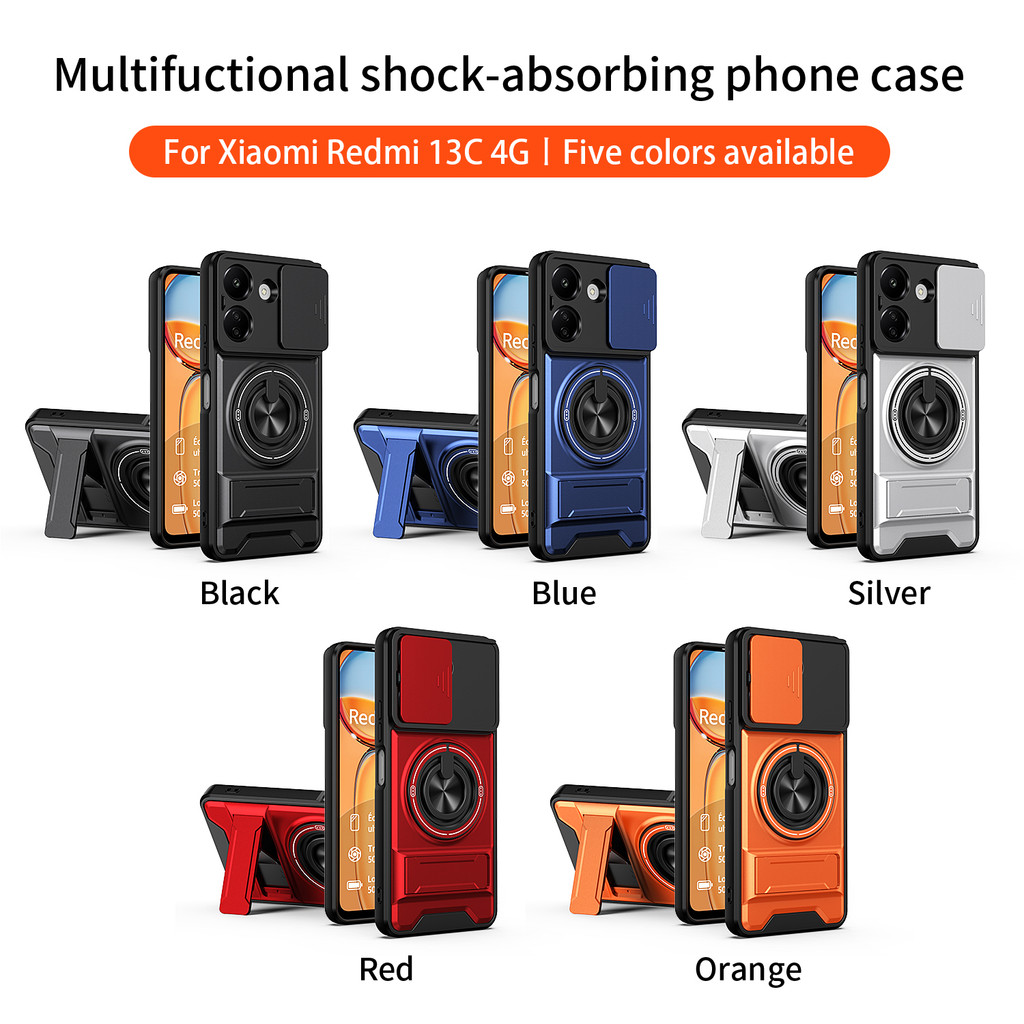 เกราะสําหรับ Xiaomi Poco C65 กรณีกันกระแทกสไลด์เลนส์ Protector สําหรับ Xiaomi 2310FPCA4G, 2310FPCA4I