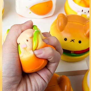 ของเล่นสกุชชี่ ของเล่นคลายเครียด squishy อาหารน่ารัก เบอร์เกอร์สร้างสรรค์ มีหลายแบบให้เลือก