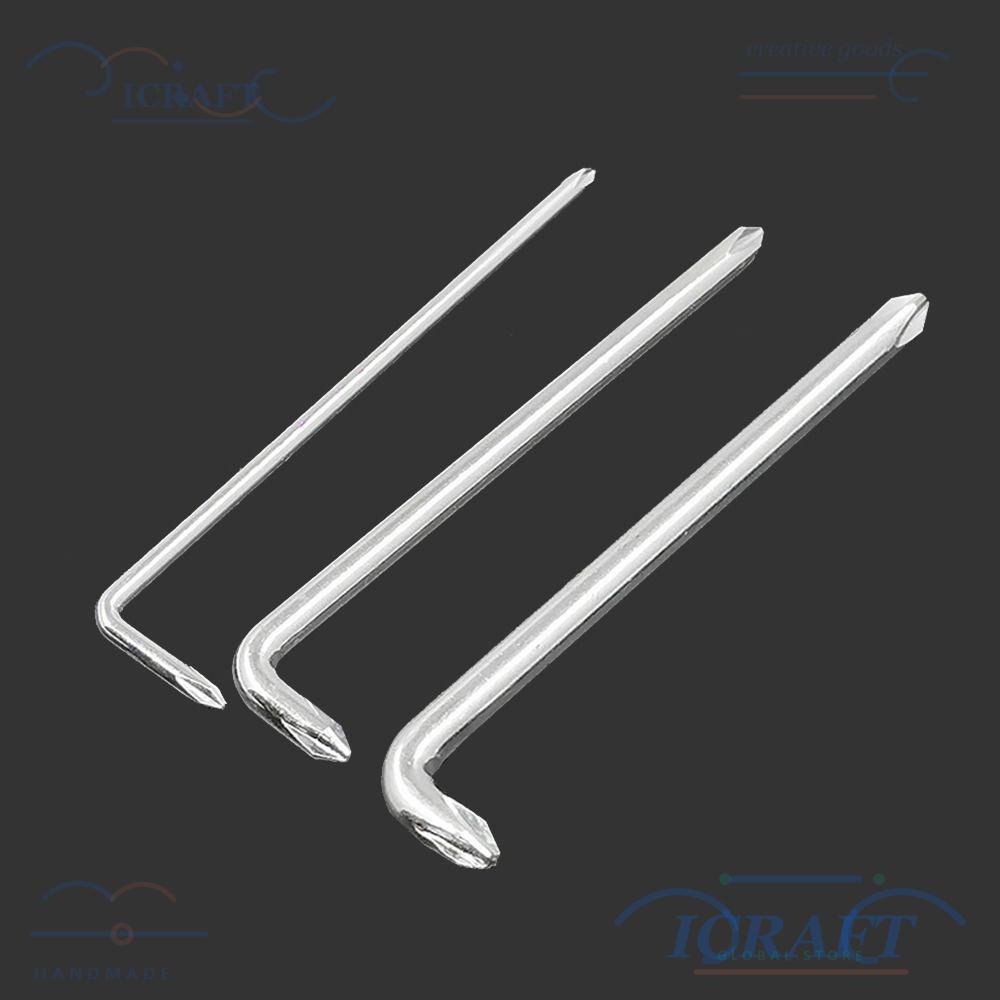 ICRAFT 3 ชิ้น/เซ็ตไขควง Professional Elbow Bend PH0 PH1 PH2 สําหรับ Fender แคบ L-Type