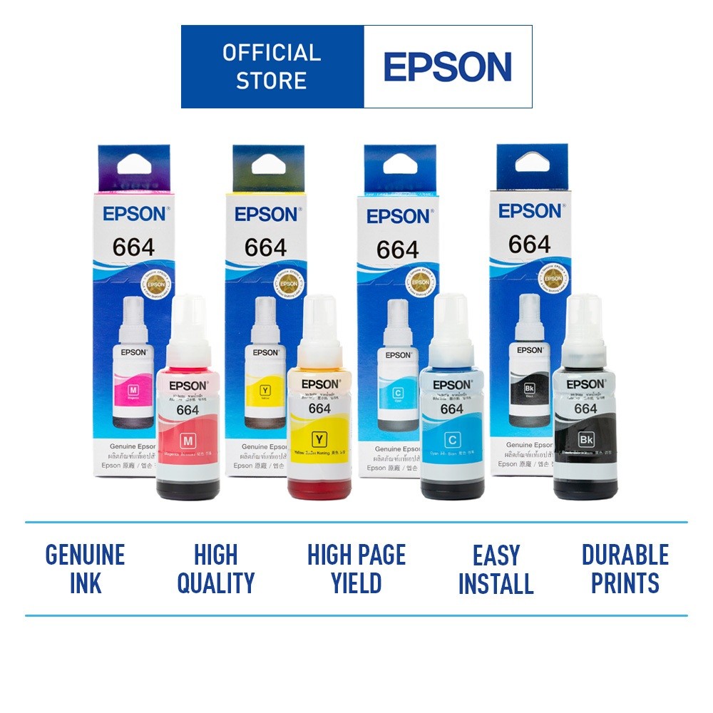 Epson T664  Ink  Bottle  (70ml) หมึกเติม