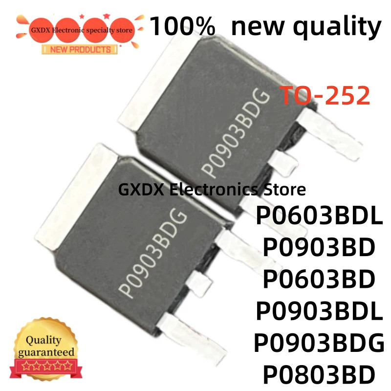 5PCS P0603BDL P0903BD P0603BD TO252 P0903BDL P0903BDG P0803BD TO-252 Field Effect ทรานซิสเตอร์