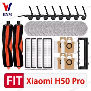 Xiaomi H50 PRO / OV42GL เครื่องดูดฝุ่นหุ่นยนต์อุปกรณ์เสริมหลักแปรงด้านข้าง Mop ผ้า HEPA Filter ถุงเก็บฝุ่นอะไหล่