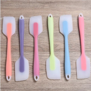 LoomLab ไม้พายซิลิโคน ใส ไร้รอยต่อ มี7สี พายยางซิลิโคน ไม้พาย ไม้พายทำขนม ทัพพี อุปกรณ์เบเกอรี่ ทนร้อน