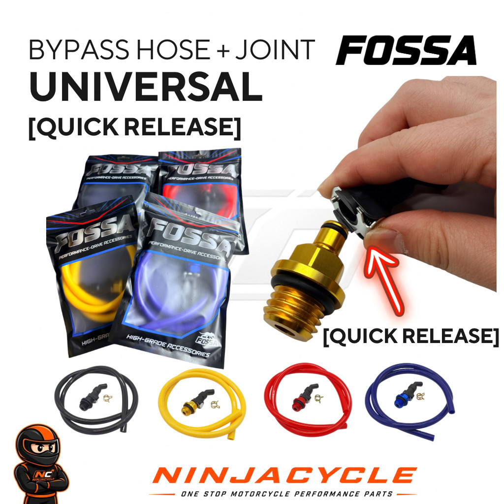 FOSSA KD BYPASS HOSE + JOINT UNIVERSAL - QUICK RELEASE