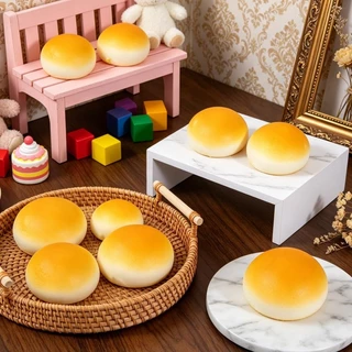 [Nice Home] PU จําลองขนมปังบีบของเล่น Super Soft Stress-relief - อาหารปลอม Sensory ของเล่นมือหยิกฟื้นตัวช้า [Lell Living]