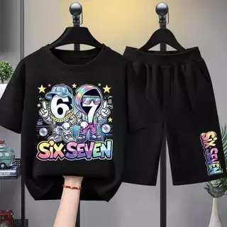 เสื้อยืดคอกลมแขนสั้นสำหรับเด็ก มีให้เลือกหลายสี ทั้งเสื้อยืดคอกลมแขนสั้นสีสันสดใส และกางเกงขา #010
