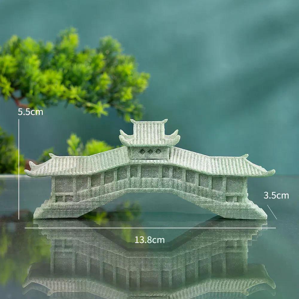2026 สินค้าใหม่ Lapis Lazuli Rockery เจดีย์สะพานสวน Micro ภูมิทัศน์กระถางต้นไม้ถังปลาภูมิทัศน์ตกแต่งงานฝีมือสไตล์จีน Zen สไตล์20260529