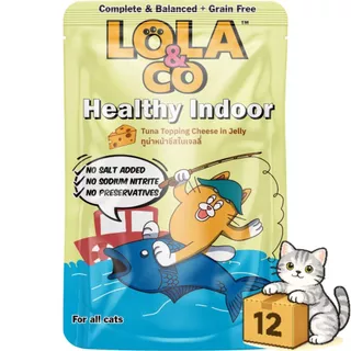 ( ยกโหล 12 ซอง ) Lola & Co Complete & Balance โลล่า แอนด์ โค เปียกแมว สารอาหารครบ มีทั้งหมด 10 สูตร