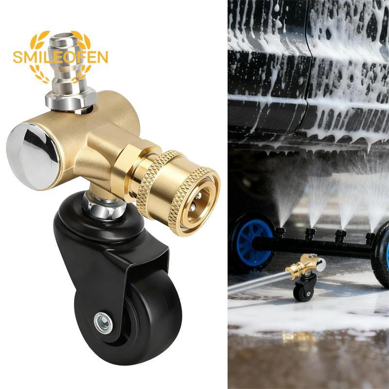 [Smileofen] 4000 PSI เครื่องซักผ้าความดันเครื่องมือทําความสะอาดภายใต้ล้อหมุน /4in Qui Connect สําหรับ Tru Washing ใหม่