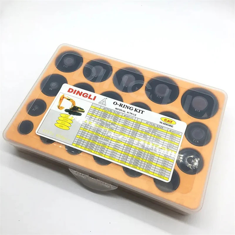 O-Ring กล่องซีลน้ํามันชุดสําหรับ Caterpillar E320 320B 320C 330C 654pcs 42 ขนาด Excavator Universal 