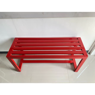 ม้านั่งเหล็ก 2 × 1 นิ้ว เคลือบกันสนิม ม้านั่งกลางแจ้ง ม้านั่งสนาม ไม่เป็นสนิม