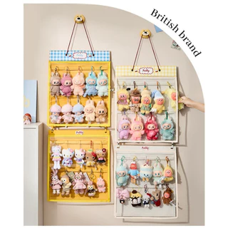 ถุงแขวนเก็บ LABUBU กันฝุ่น ผ้าเฟลต แขวนผนัง เก็บตุ๊กตา ฟิกเกอร์ โปร่งแสง แสดงผล อเนกประสงค์