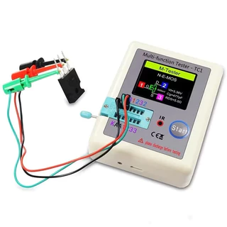 LCR-T7 TFT เครื่องทดสอบอุปกรณ์อิเล็กทรอนิกส์ วัดทรานซิสเตอร์ MOSFET NPN PNP LCR ไดโอด คาปาซิเตอร์