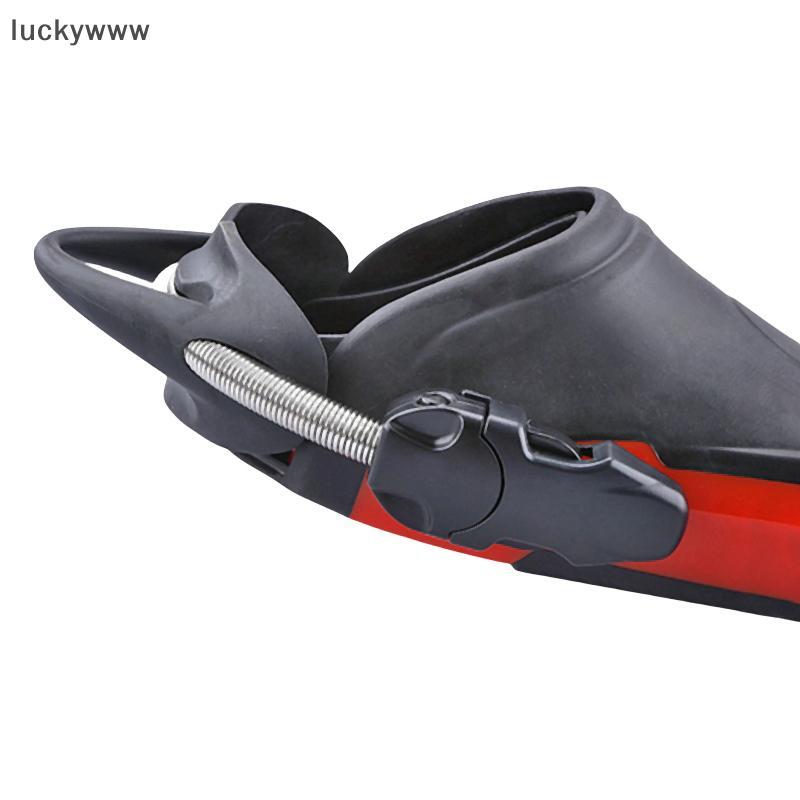 Luckywww 2 ชิ้น/คู่ Flippers ส้น Strings ฤดูใบไม้ผลิ Bule สแตนเลส Diver Fin สายรัด Anti-slip แบบพกพา