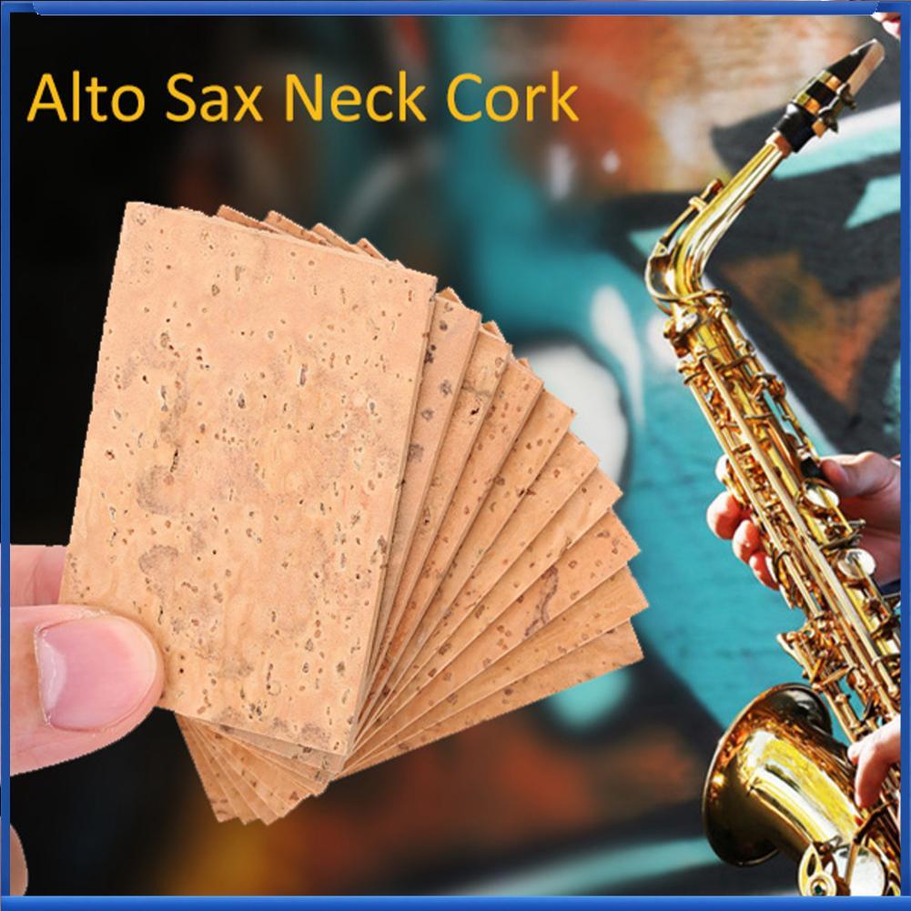 Lestoree-th Lestoree-th Sax Baritono Alto Cork ชุดซ่อม 10 ชิ้น Universal คอ Joint แผ่นสำหรับ Soprano