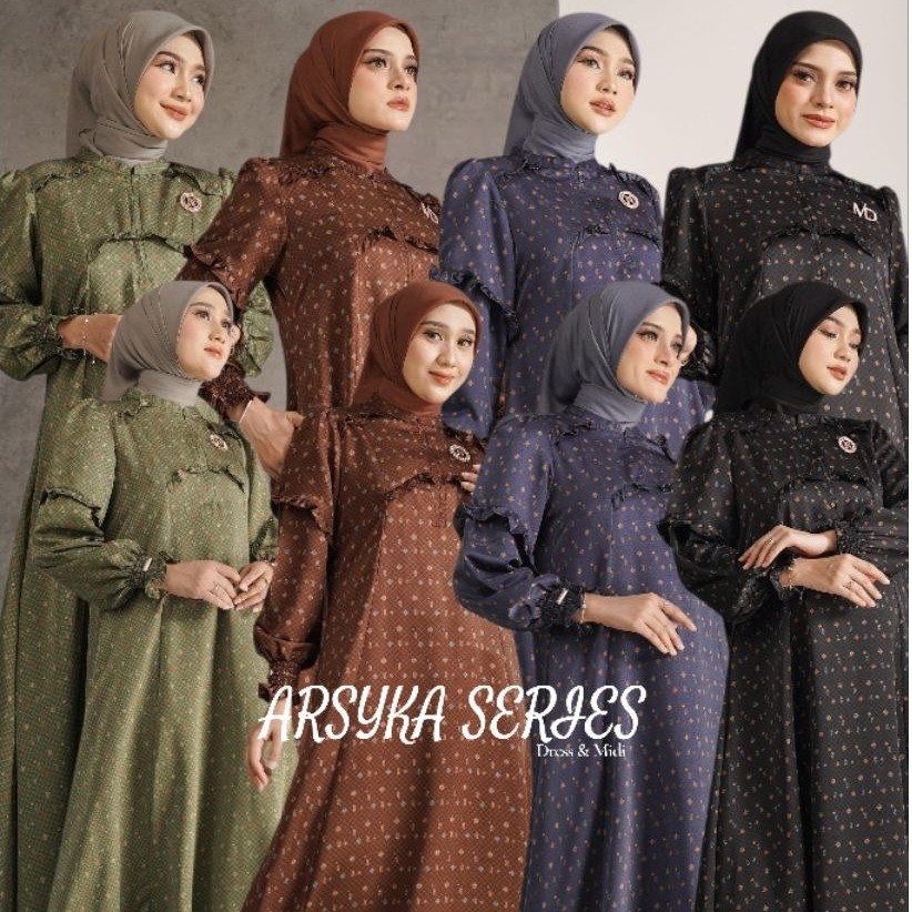 ARSYKA SERIES MIDI & DRESS NADHEERA LUXURY //COOL WEDDING DRESS//LUXURY DRESS