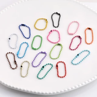 Cozy โซ่ไข่ปลาเกรด A สีแน่น สำหรับงาน DIY 10/12cm โซ่ไข่ปลา 100 เส้น
