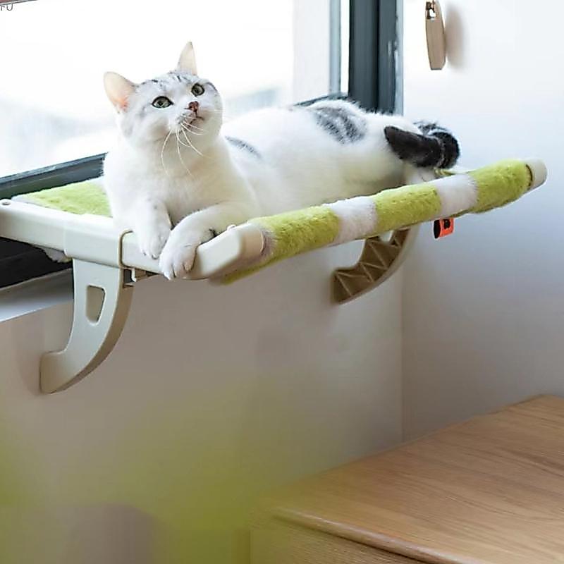 FU Cats Hammock Bed with ABS Construction Plush Bed Resting Bed for Small Dog