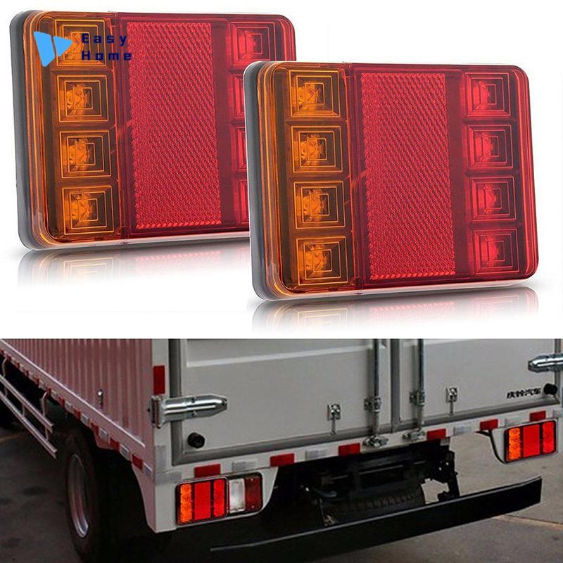 ไฟท้ายรถพ่วง LED 8ดวง12V DC กันน้ำได้